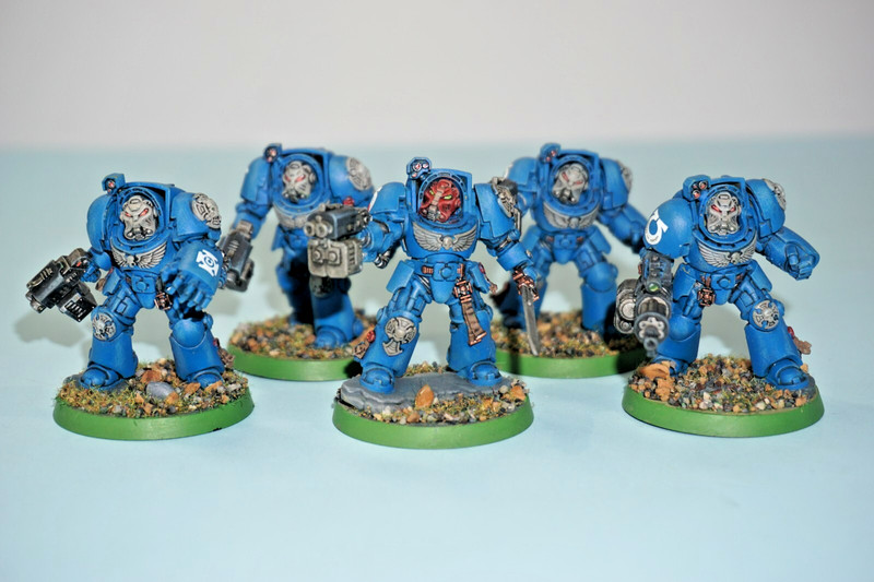 Warhammer 40k Space Marine Ultramarines Terminators Squad x 5