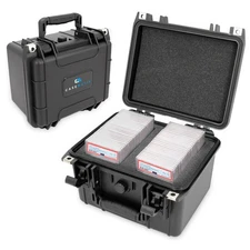 CM Graded Card Case Storage Box for 40 Graded Sports Trading Cards, Waterproof