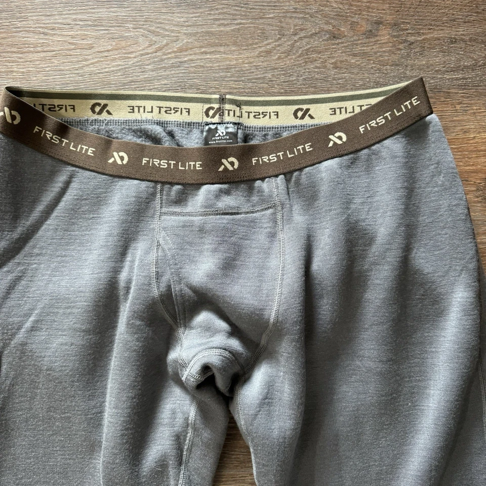 First Lite Furnace Bottoms Base Layer Men’s Sz XL Grey Solid - Image 3 of 4