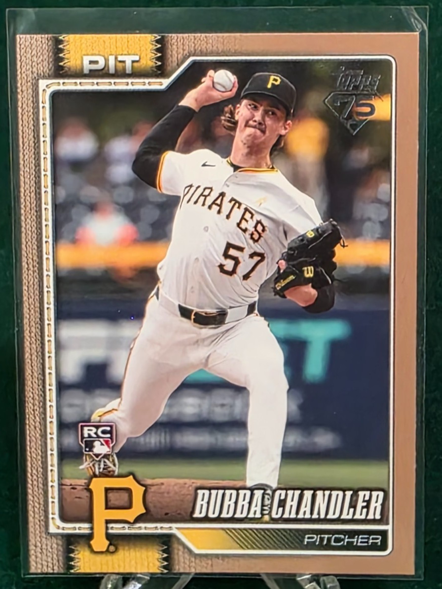 2026 Topps Series 1 BUBBA CHANDLER #283 Gold SP 0915/2026 RC Pirates