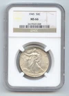 1945 Walking Liberty Half Dollar, NGC MS-66