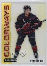 2024-25 Upper Deck Synergy Colorways Neon Yellow Sebastian Aho #L-20 0n64