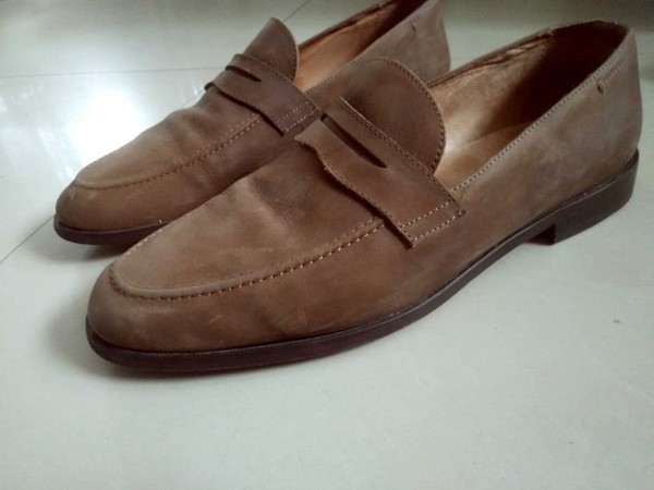 Men Reiss Loafers Brown Leather 45
