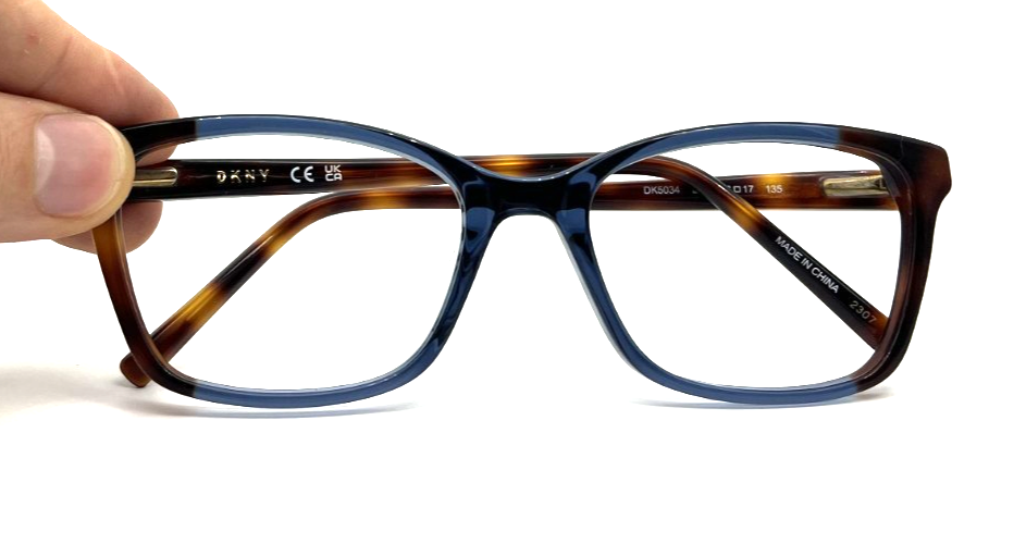 Dkny Dk5034 240 Soft Tortoise/Navy Authentic Eyeglasses 53-17-135 DKNY DK5034 240 Soft Tortoise/Navy main image 2