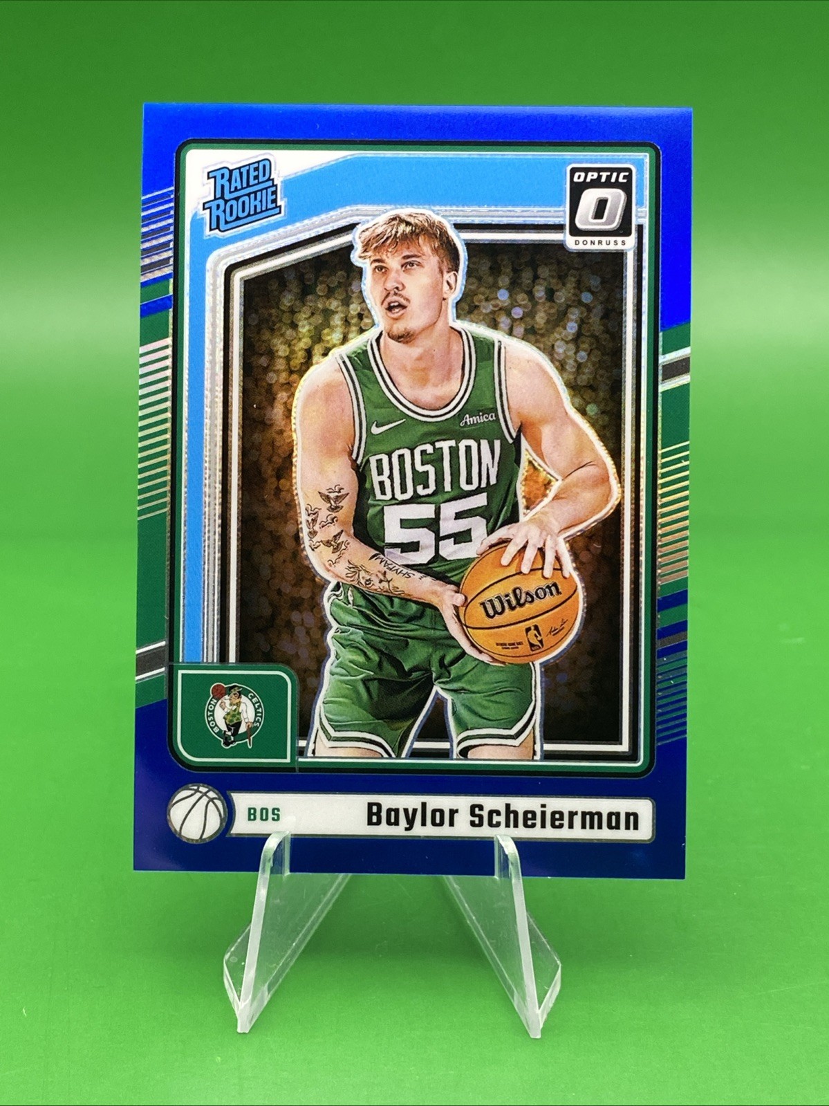 Baylor Scheierman 2024-25 Panini Donruss Optic Blue Rated Rookie /49 RC #263