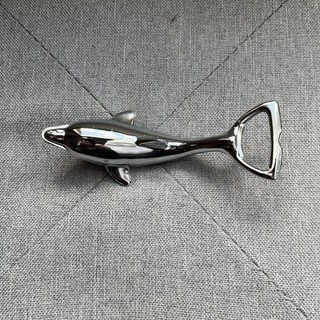 Vintage Silver Stainless Dolphin Bottle Opener