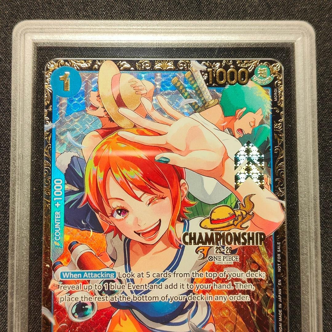 one piece card Nami Championship Promo TOP64 GEMIX10 Gold English