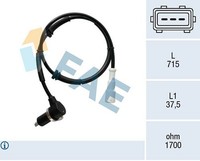 ABS Sensor Raddrehzahl FAE 78465 FüR Renault Kangoo FC0 KC0 FC01 FC0A FC0F FC1A
