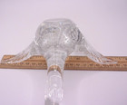 FM Ronneby Konstglas Goose Bird Clear Glass Sculpture Sweden Signed and Dated — photo 10