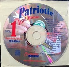 80005 PATRIOTIC   CHARTBUSTER  KARAOKE  CDG   LOT NC 5