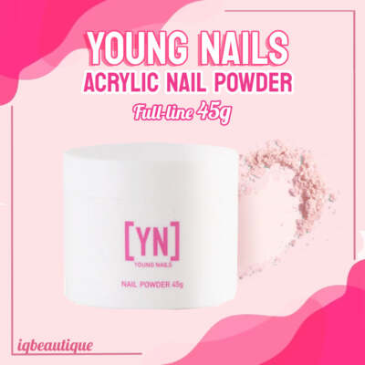 Young Nails Klares Kunstnagelpulver – 45 Gramm, Für Nagelverlängerungen Und -verstärkungen