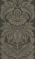 Rasch Vliestapete Trianon 515213 Barock-Ornament Schwarz-Oliv Damast-Optik Glatt