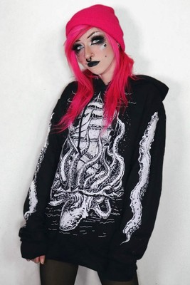 VampireFreaks Release the Kraken Hoodie [Zipper or Pullover] - Goth, Gothic, Ste