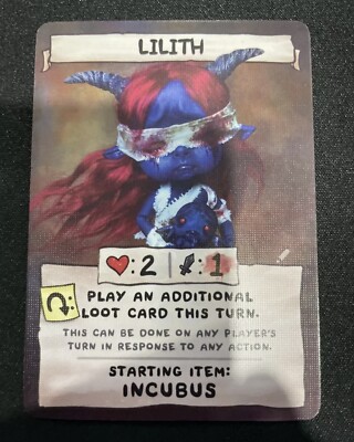 Alt Art | Lilith | Binding Of Isaac Four Souls Kickstarter Exclusive