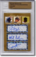 JASON HEYWARD * Michael SAUNDERS * Dexter FOWLER Rookie Autograph BGS Auto #/10