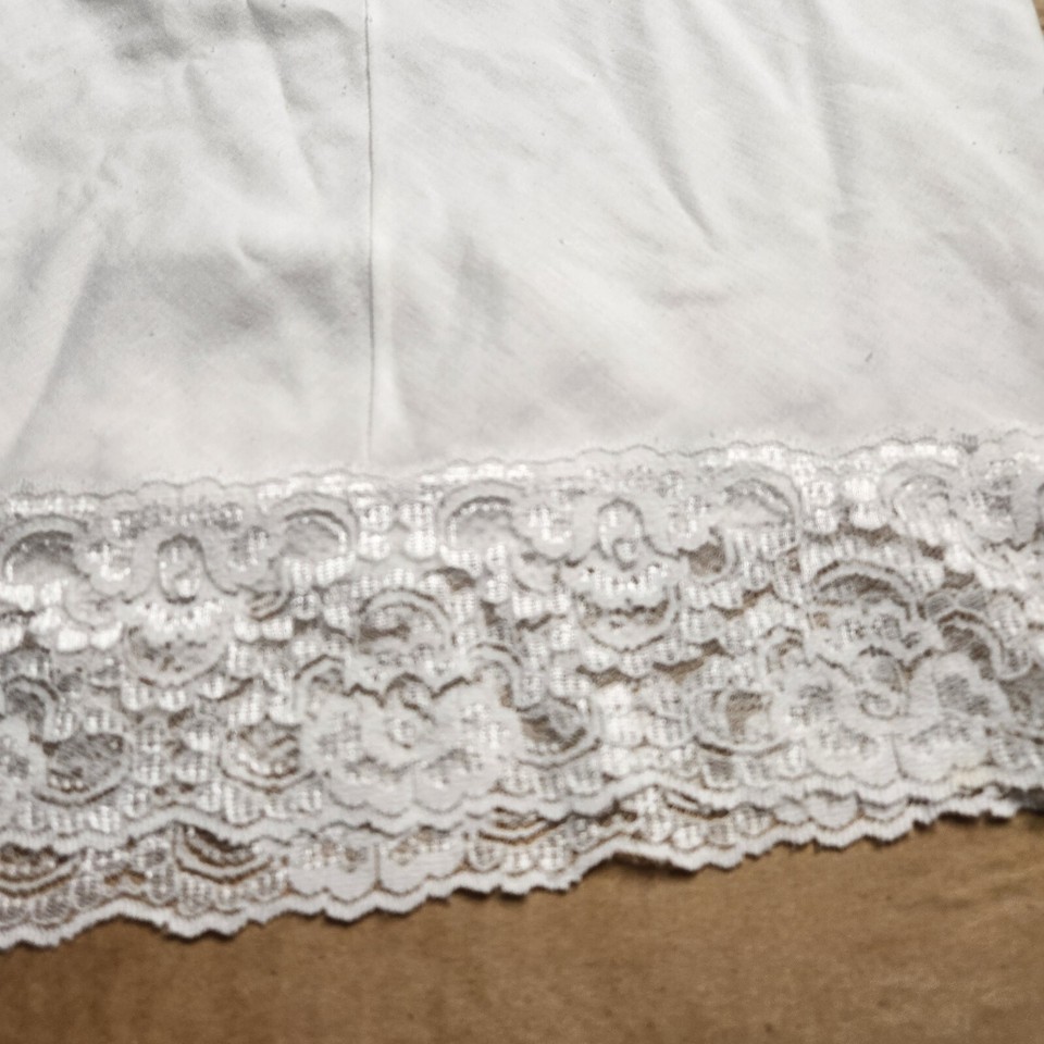 Sears Size 38 Women's Full Cotton Eyelet Lace Slip Vintage eBay