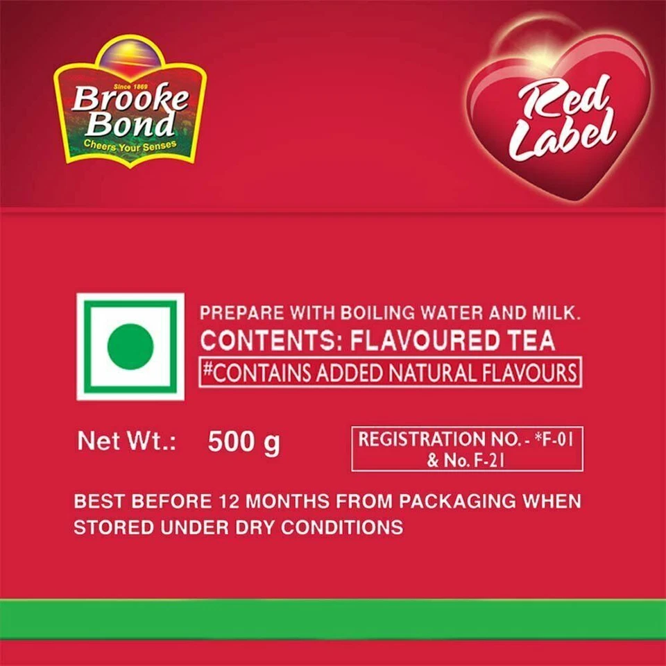 Brooke Bond Etiqueta Roja Cuidado Natural Té Hecho con Inmunidad - 5 Hierbas Ayurvédicas Foto 3 de 4