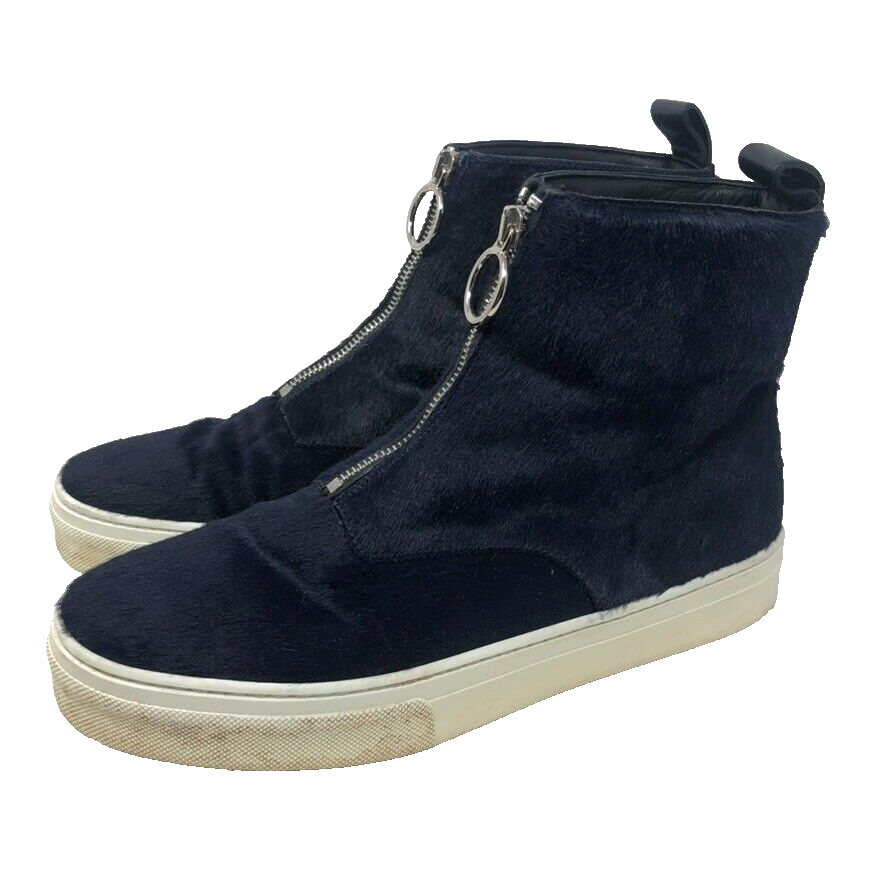 Celine Pony Hair sneaker stivaletto donna 39 8 5 nero zip alto casual