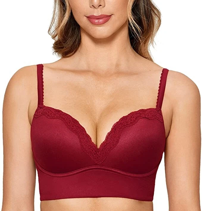  Womens Push Up Bra Wireless Padded No Underwire