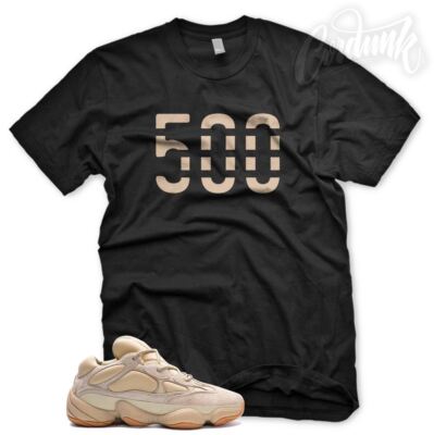 New ''500'' T Shirt for Adidas YZ Boost 500 Stone Mauve Butter Blush Sesame 