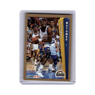 Dikembe Mutombo 1992 Fleer #60 Denver Nuggets Basketball Card NM