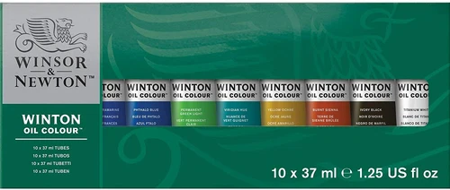 Winton Oil Colour Painter Starter Set Winsor and Newton 10 x 37ml Artist Colours