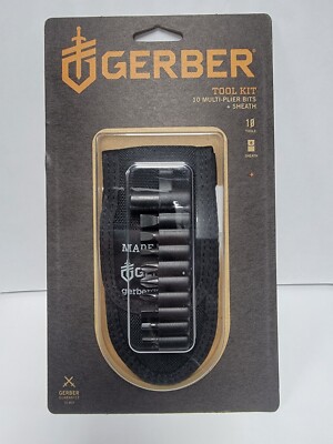 Gerber Tool Kit 10 Multi-Plier Bits Plus Sheath