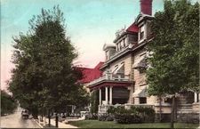 Muncie IN Indiana: East Washington Street View Homes NICE c1910 Vintage Postcard
