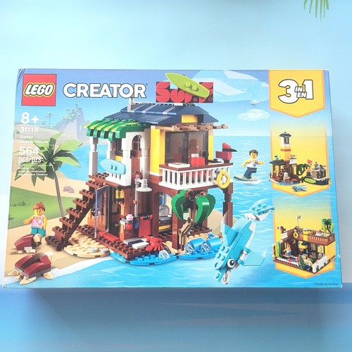Neu Lego Creator Surfer Strandhaus 3 in 1 564 Teile Stil 31118