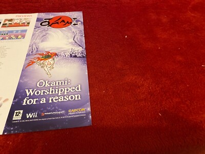 SPIEL12 NINTENDO SPIEL WERBUNG 2X11X4 OKAMI WII
