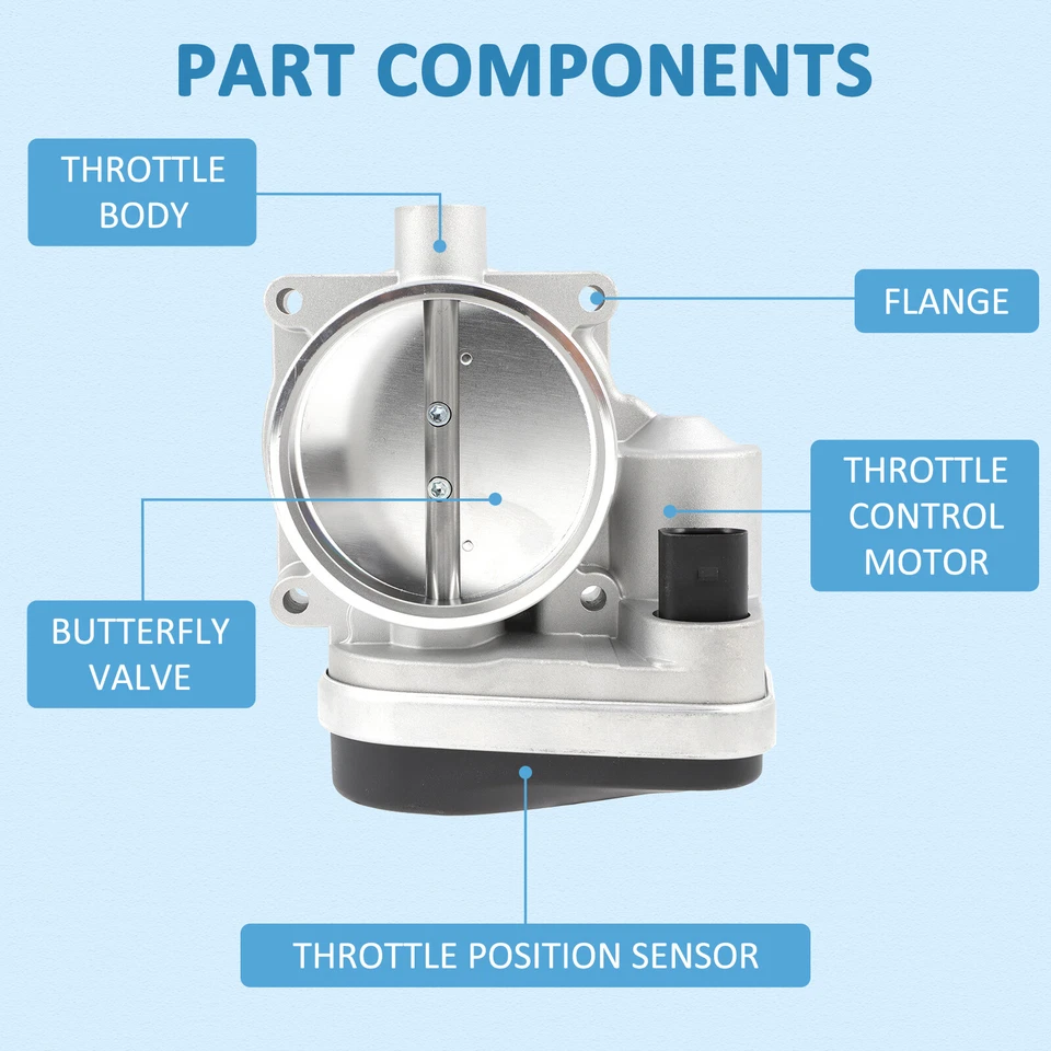 Carrocería del acelerador BMW 545i 645Ci 745Li 745i 2004-2005 BMW X5 2004-2006 4,4 L Foto 3 de 4
