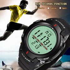 Waterproof Digital Sports Watch Military Tactical LED Backlight Wristwatch Mens