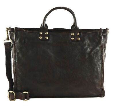 CAMPOMAGGI Shopping Bag Shopper Schultertasche Tasche Moro dunkelbraun Neu