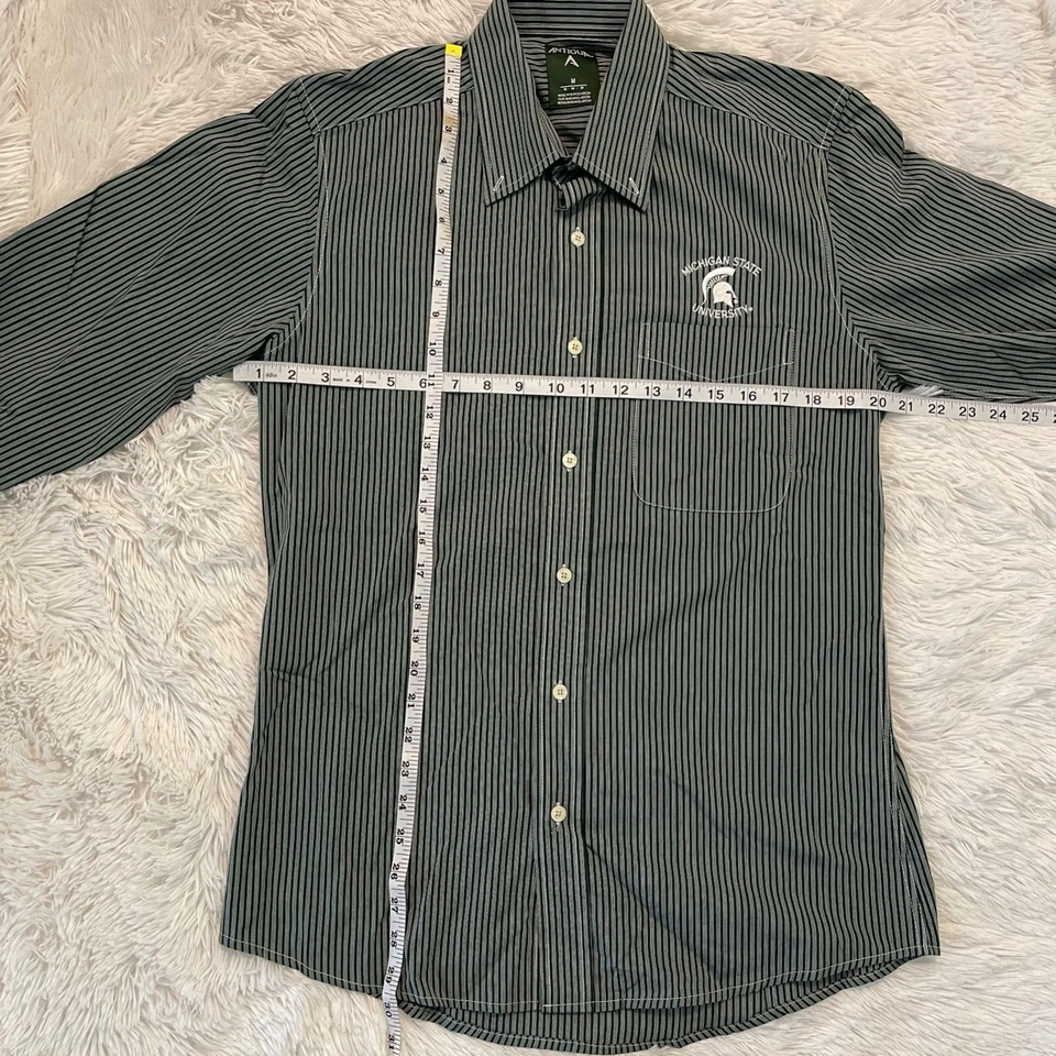 Antigua Mens Size Medium Michigan State Spartans Button Down Shirt EUC - Image 3 of 3