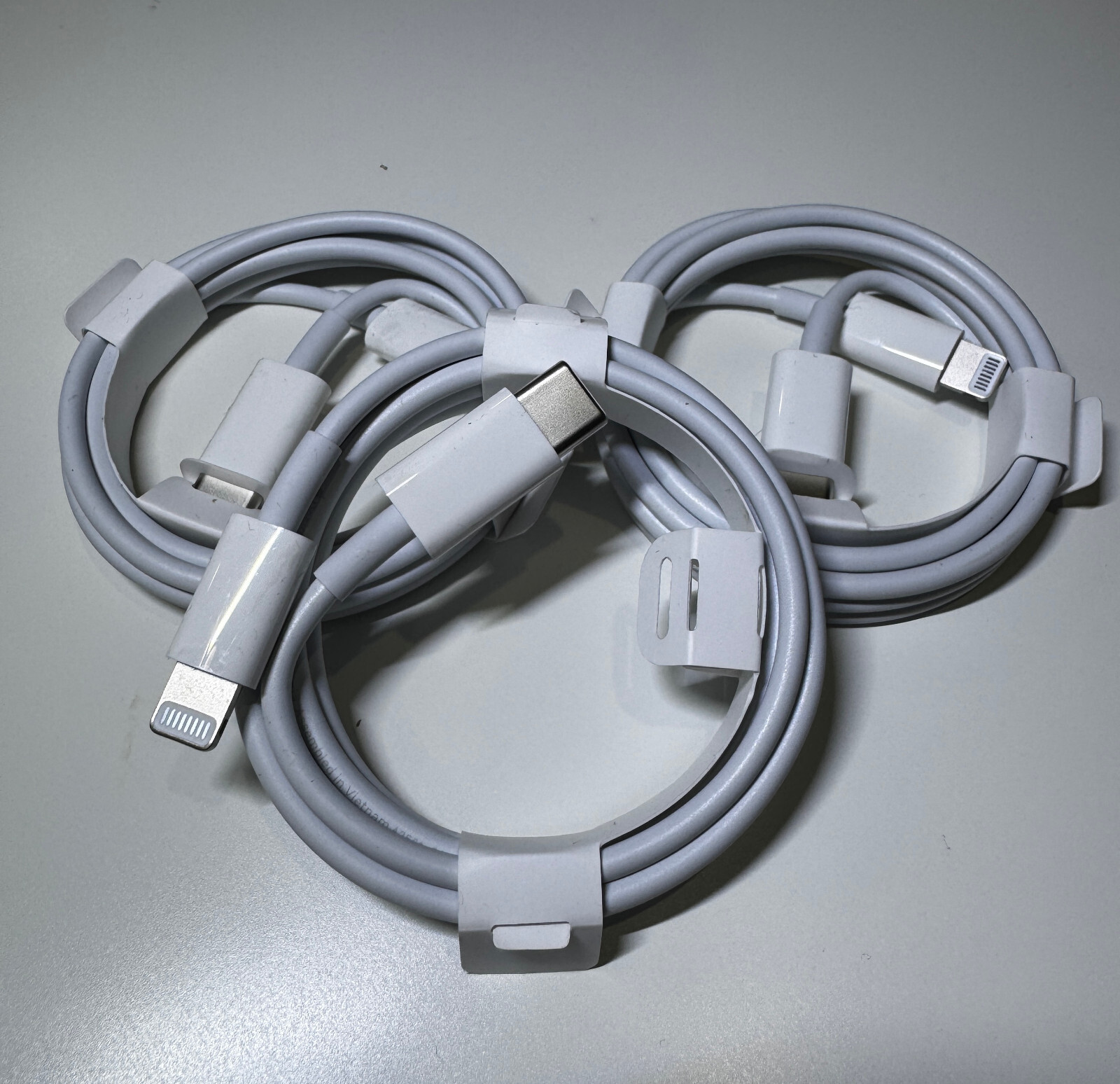 Genuine Apple USB-C To Lightning Cable 1m 3.3FT Original MM0A3AM/A - Lot of 3-image