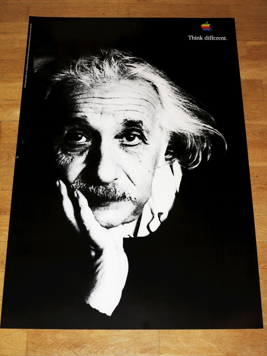 Apple Think Different Poster - Albert Einstein 24 x 36 by
