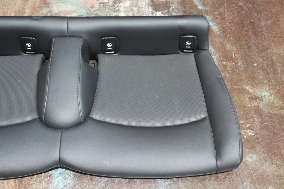 Cojín inferior del asiento trasero OEM Mini Cooper F56 14-19 cuero sintético negro Foto 2 de 4