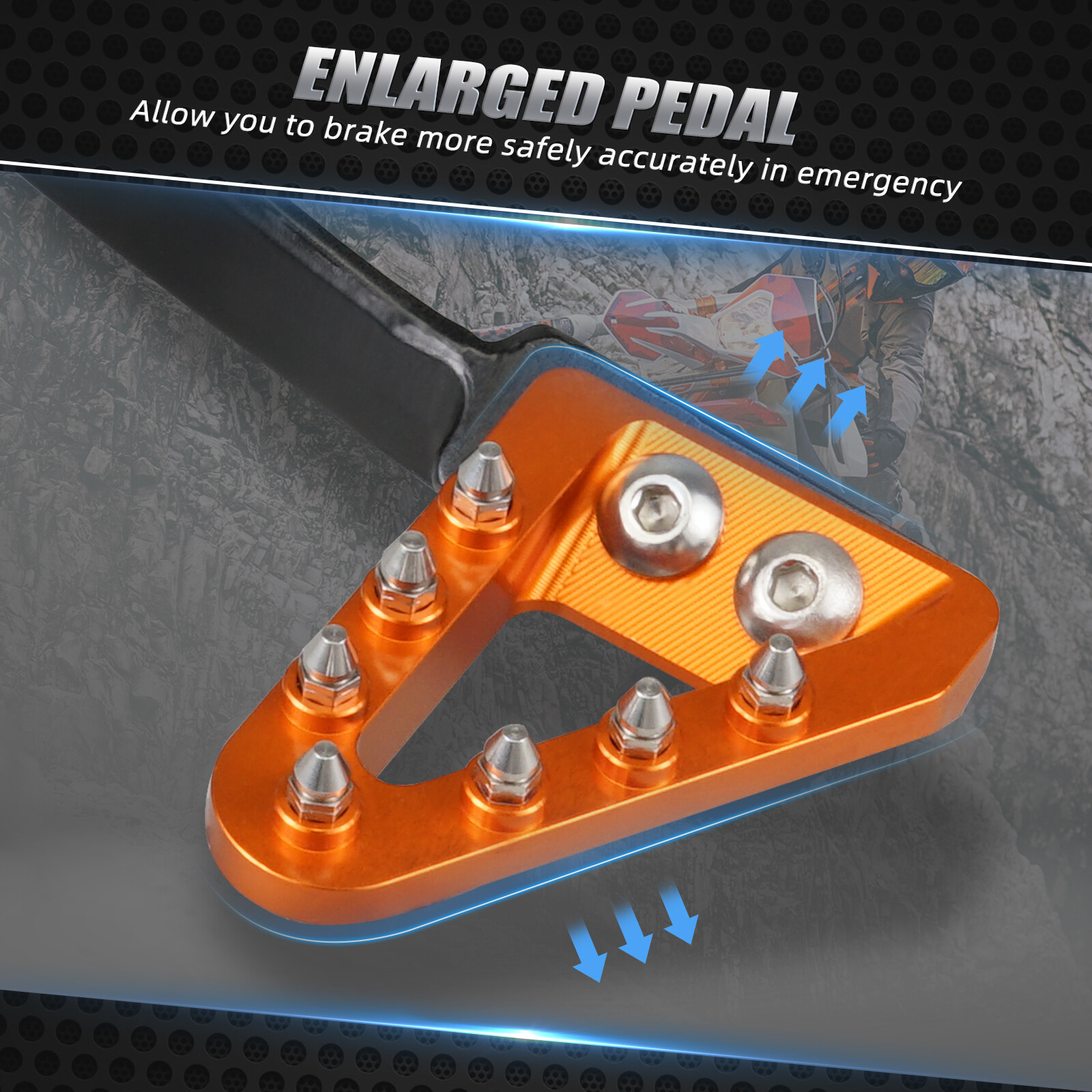 Promo Enduro Engineering Rear Brake Pedal Tip Ktm 125-500 Exc/excf 2017-2024 Diskon 11% Di - Foto 3