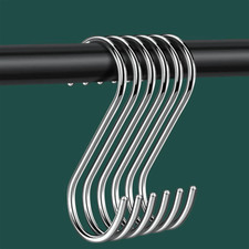10pcs S Hooks Heavy Duty Metal Hooks Hangers for Pot Pans Mugs Pant Purses Craft