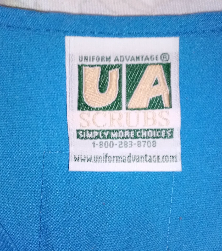 Женская синяя верхняя одежда для скрабов Uniform Advantage XL / медицинская / для ведения домашнего хозяйства - Изображение 2 из 4