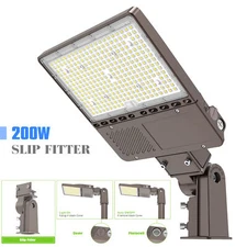 UL Listed 200W LED Parking Lot Light with Photocell Commercial Shoebox Pole Lamp