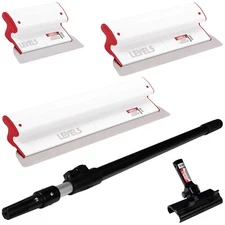 LEVEL5 Composite Skimming Blade Set 10" 16" 24” w/ 38.5"-63" Ext Handle | 5-440C