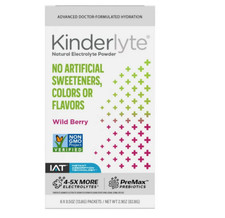 Kinderlyte Advanced Electrolyte Powder Drink Mix, Wild Berry, 0.5 oz Packets 6