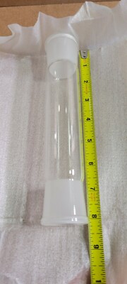 (8 Pack) Straight Lab Adapter Socket 180mm 3.3 Boro Glass Transparent