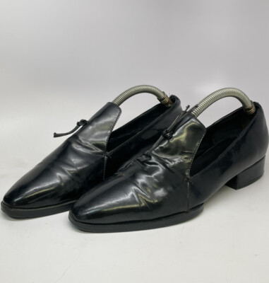 Alexander Wang Vibram Slip On Black Patent Leather Pointed Toe