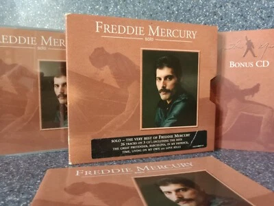 FREDDIE MERCURY SOLO BOX SET 3 CD MR BAD GUY BARCELONA + BONUS CD BOOKLET QUEEN - Photo 1/4
