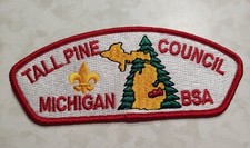 BOY SCOUT COUNCIL PATCH TALL PINE MICHIGAN BSA CSP MI 2010 NEW Old Stock
