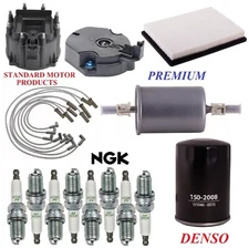 Tune Up Kit Filters Cap Rotor Wire Plugs For CADILLAC SEVILLE V8 4.9L 1991-1992