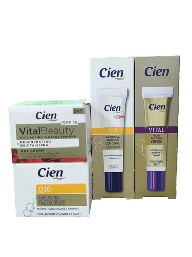 2 x CIEN Q10 Anti-Falten Tages Creme , 2 x CIEN Augen-Konturen Creme Q10 - Bild 3 von 8