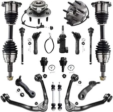 4WD Front CV Axles Upper Control Arms Hub Kit for Silverado Sierra Suburban 1500